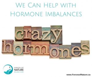 picture of the words crazy hormones and we can help with hormone imbalances