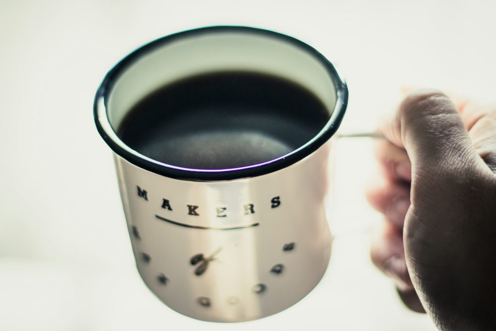 picture of a cup of coffee with caffeine that has a lot of health risks